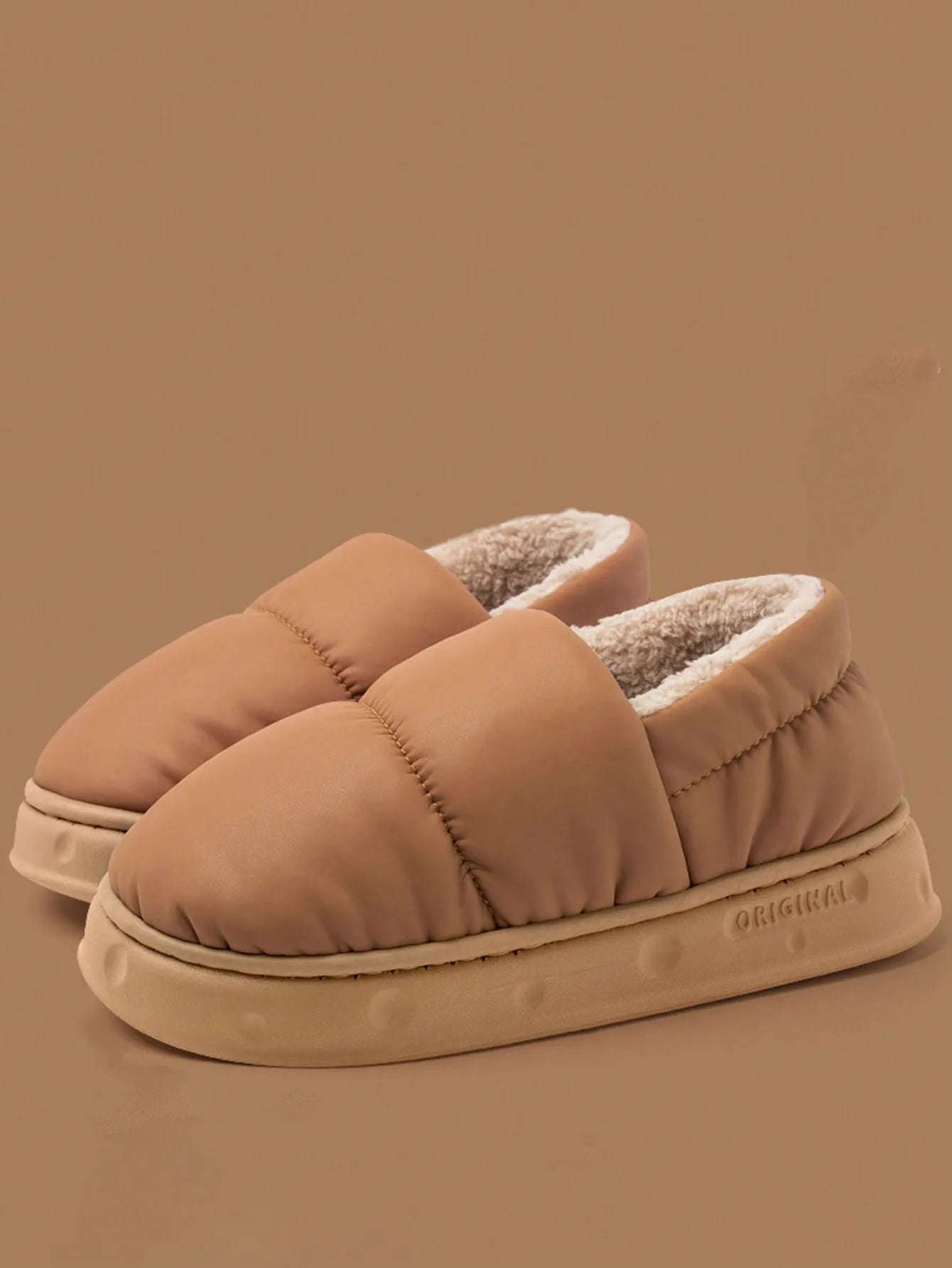 Men's Warm Plush Fleece Slippers | Cozy Non-Slip Winter Footwear
