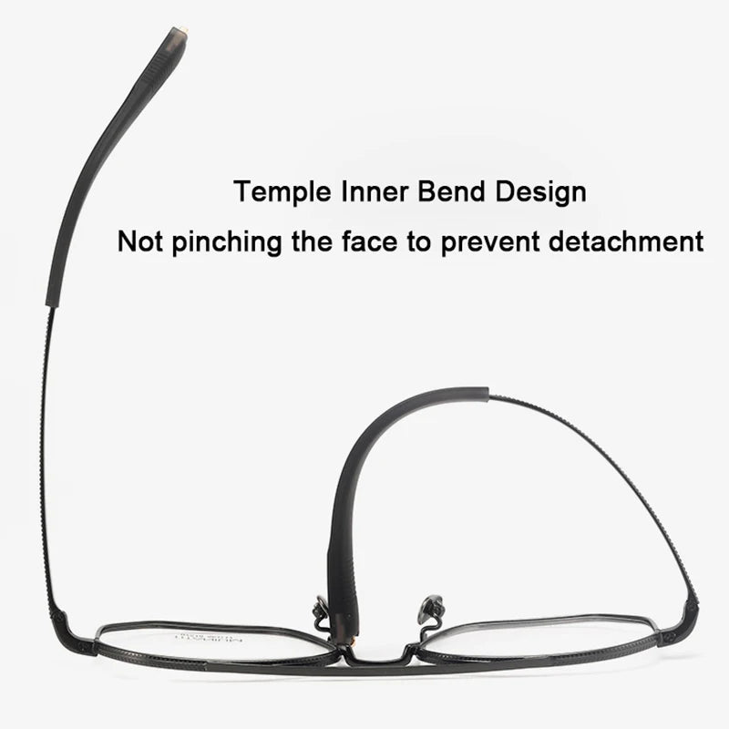 Ultralight Double Bridge Pilot Eyeglasses | Pure Titanium Frames