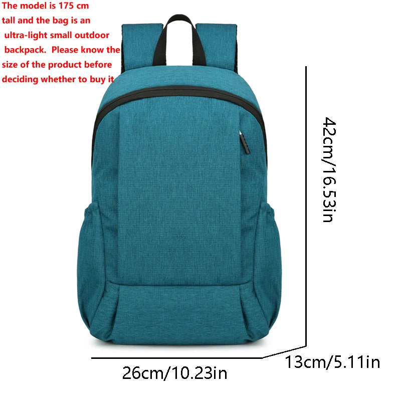 Lightweight Solid-Color Backpacks for Outdoor & School Use
