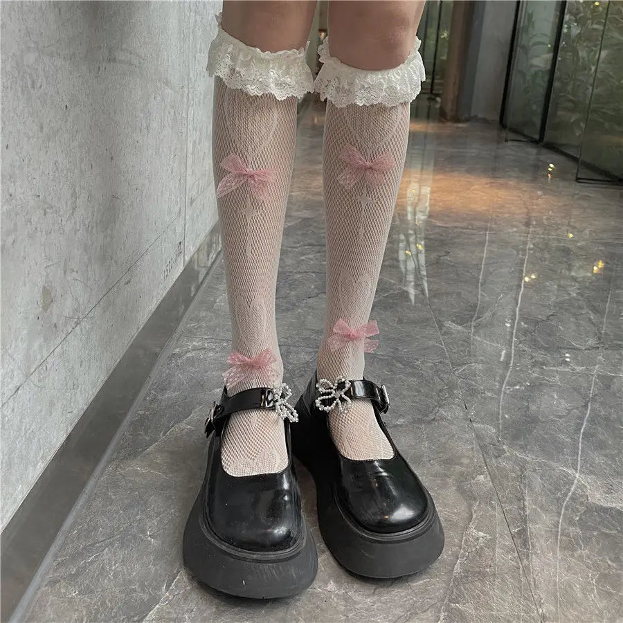 Gothic Long Sexy Stockings | Dark Harajuku Thigh High Hosiery