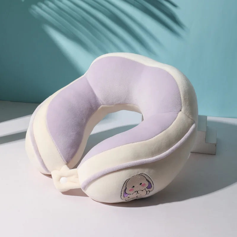 Cute U-Shaped Neck Pillow | Travel & Office Cervical Support
