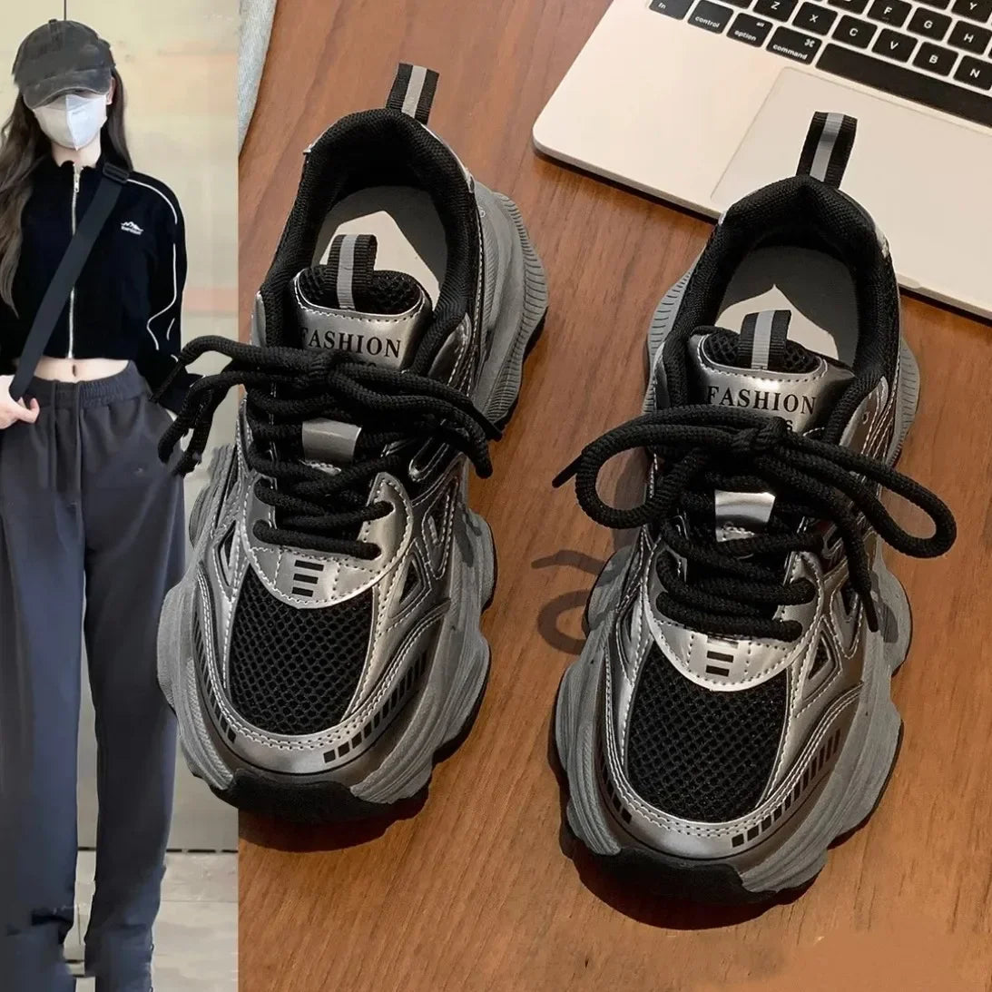 Fashionable Casual Platform Sneakers for Women | Comfortable Sports Shoes