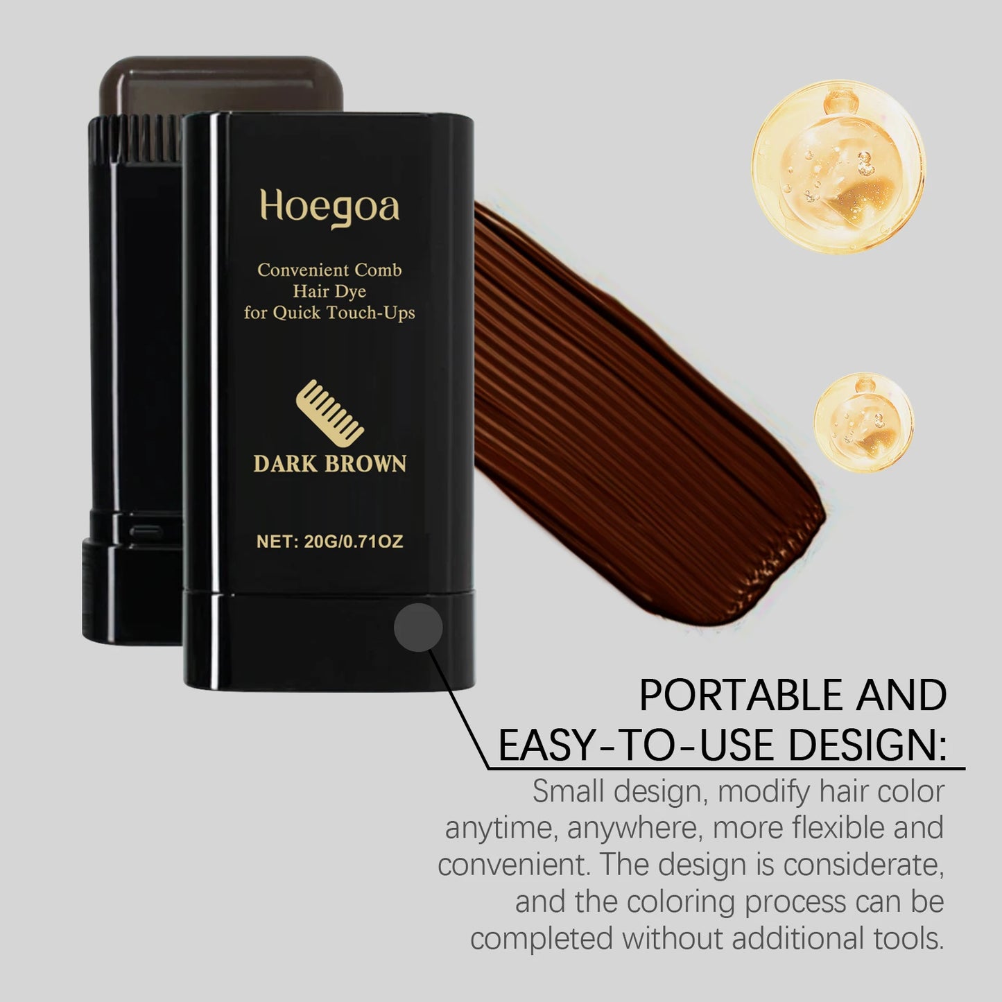 High-Pigment Hair Coloring Stick | Natural & Gentle Temporary Color