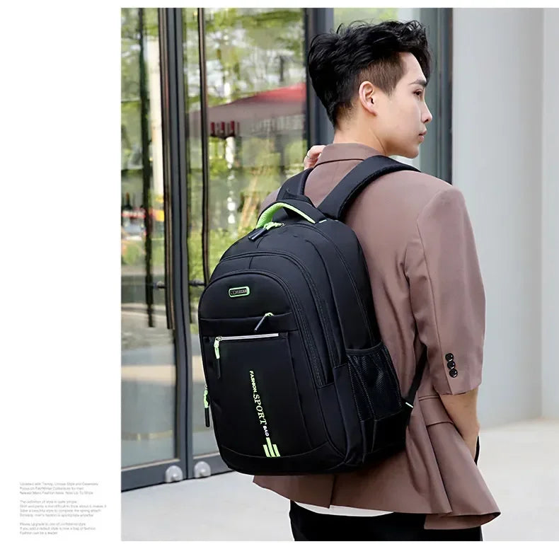 Men's Oxford Waterproof Backpack | Stylish School & Travel Bag