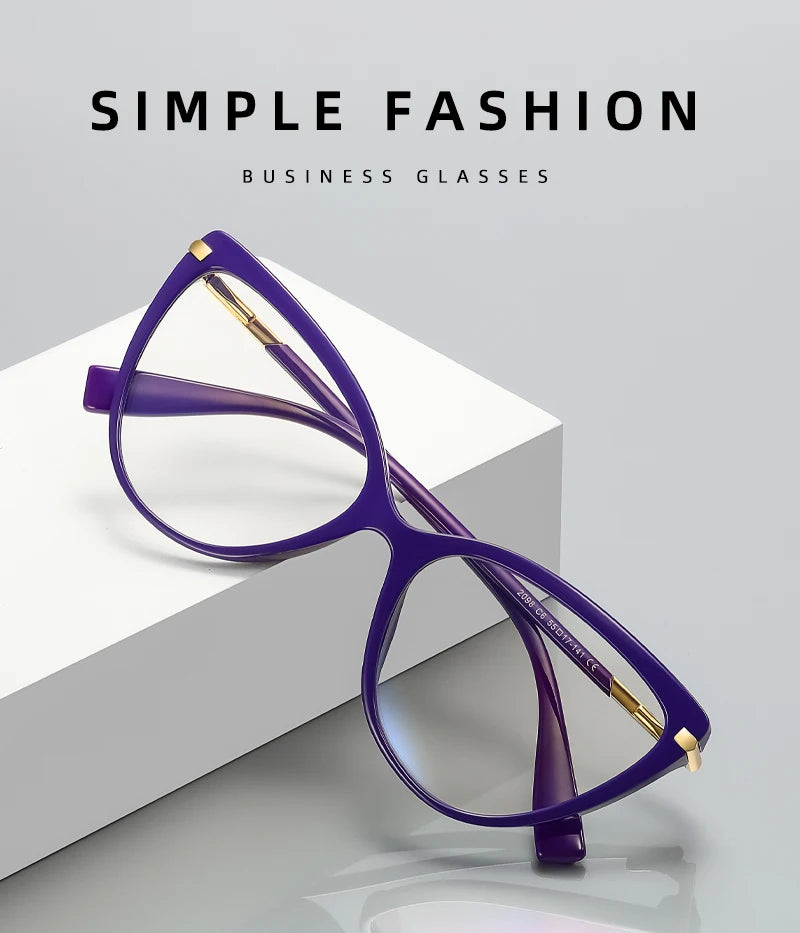 Stylish Cat Eye Reading Glasses | Anti Blue Light Protection