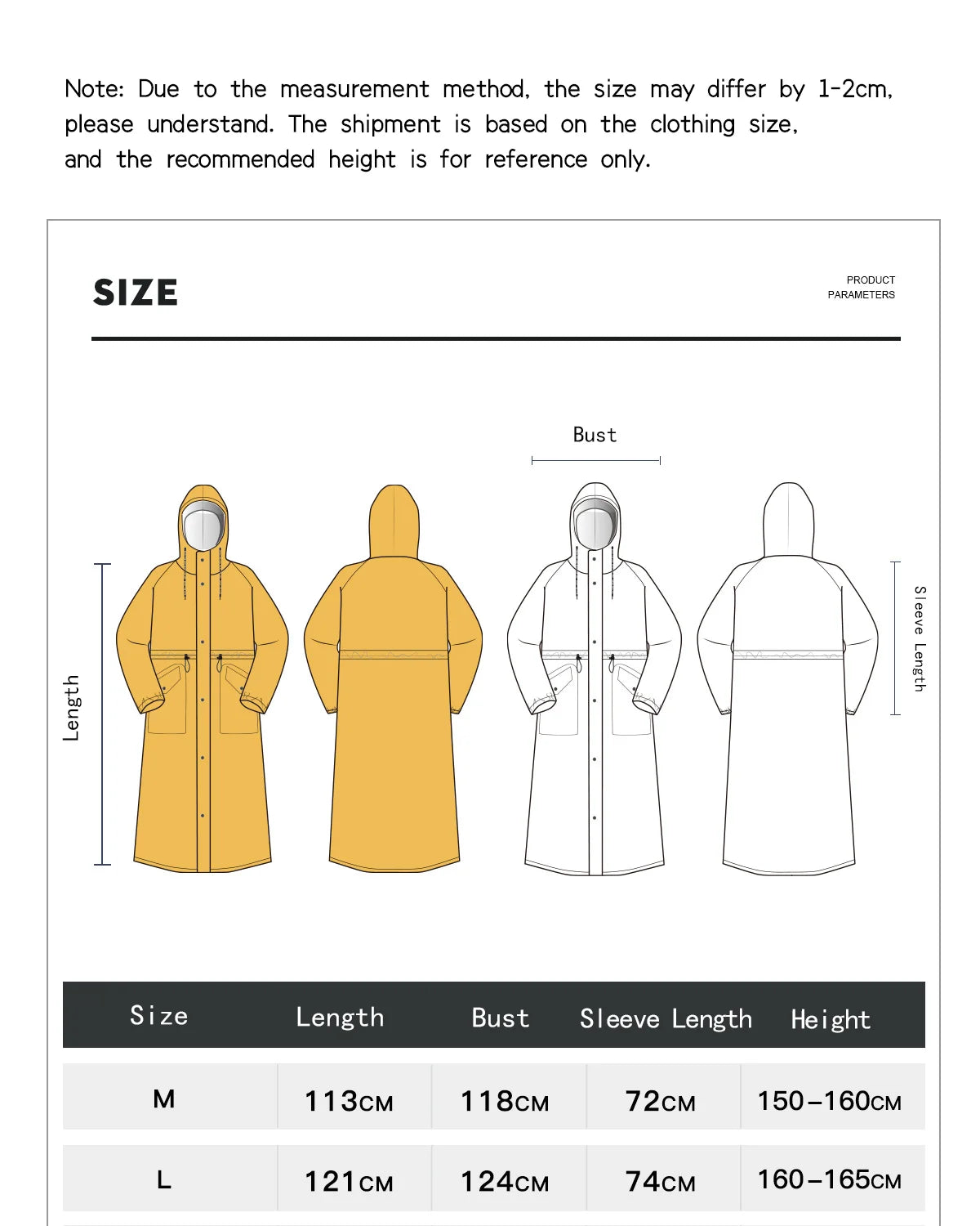 Lightweight Waterproof Hooded Raincoat for Adults | Outdoor Essential