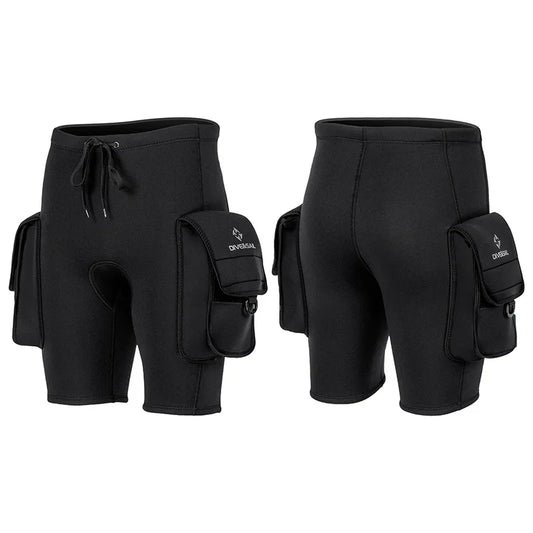 Men's 3mm Neoprene Wetsuit Shorts for Water Sports & Diving