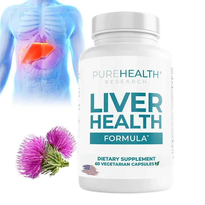 Liver Health Supplement with Milk Thistle, Ginger & Turmeric