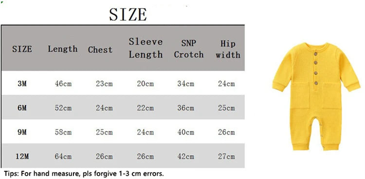 Soft Cotton Newborn Baby Romper | Long Sleeve Infant Jumpsuit