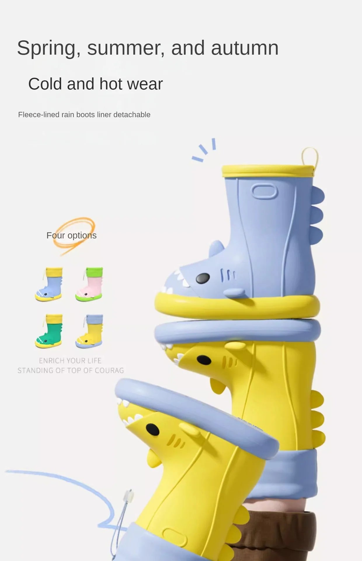 Children's Waterproof Cartoon Rain Boots | Non-Slip Water Shoes