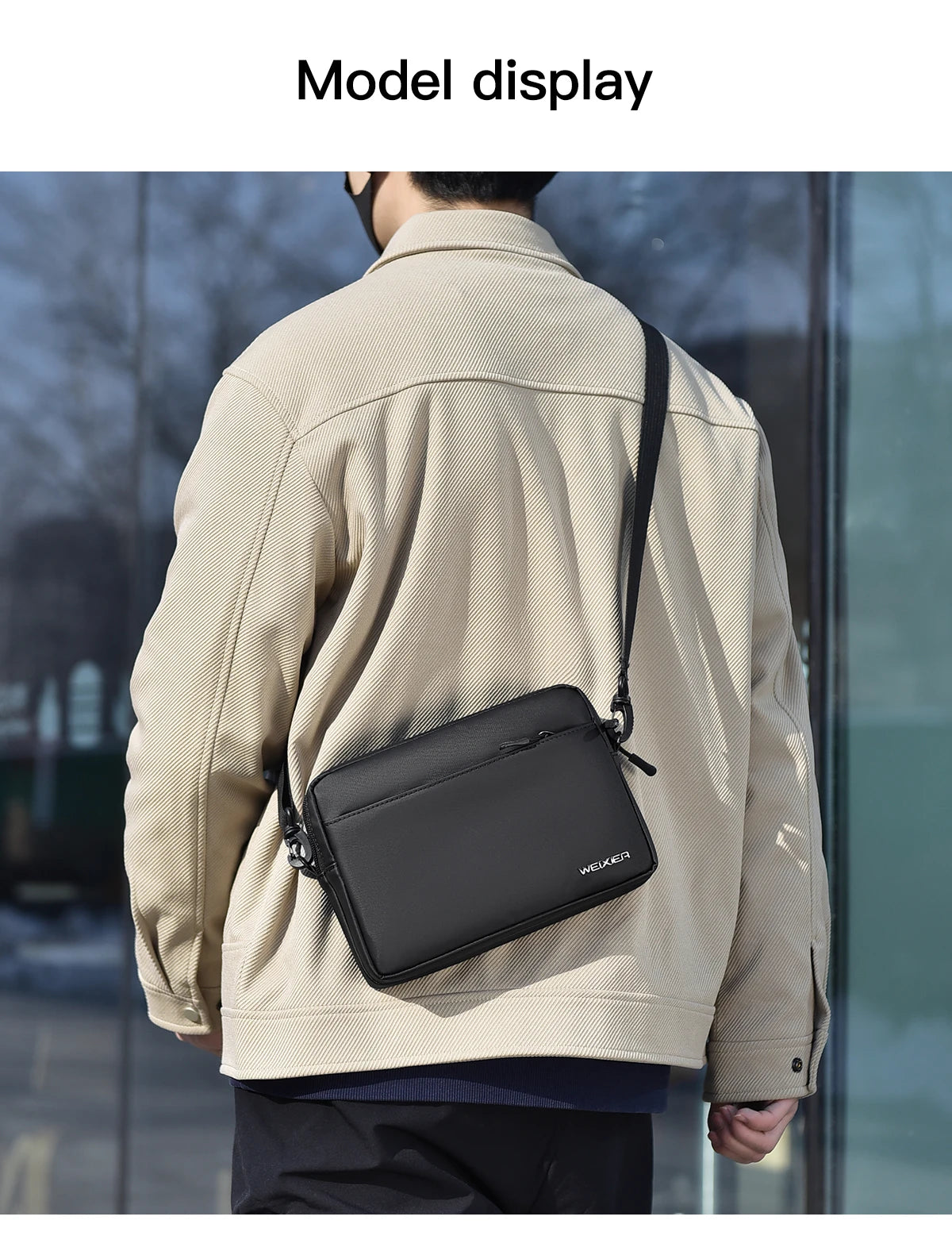 Men's Waterproof Messenger Bag | Versatile Outdoor Shoulder Bag