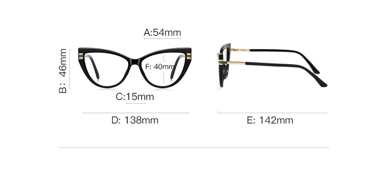 Chic Cat Eye Anti-Blue Light Reading Glasses for Women