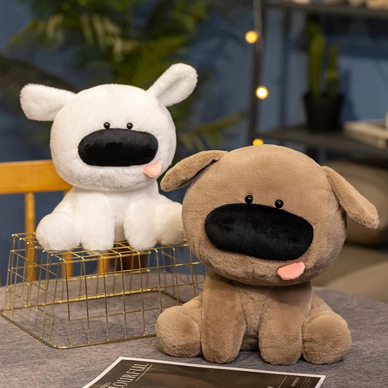 Big Nose Puppy Plush Toy Sitting Dog Stuffed Animal Cute Cartoon Birthday Gift