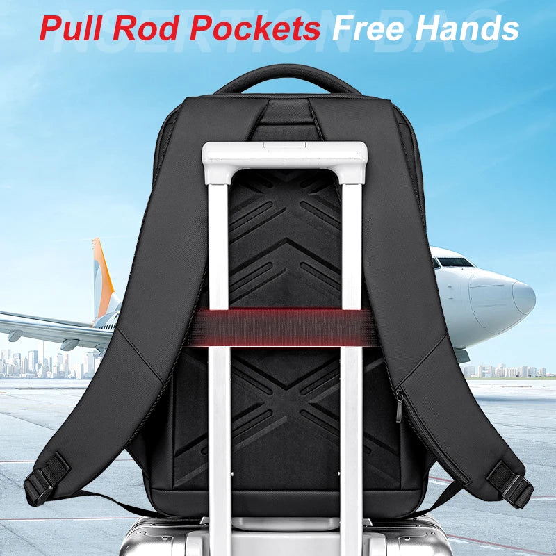Men's 16-Inch Laptop Backpack | Expandable Travel Bag with High Capacity