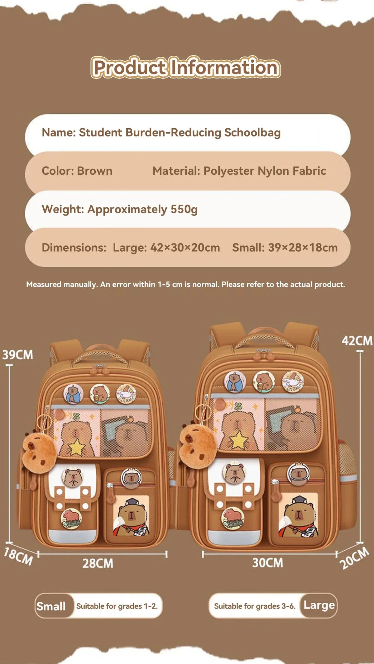 Waterproof Large Capacity Backpack for Students | Comfortable and Durable