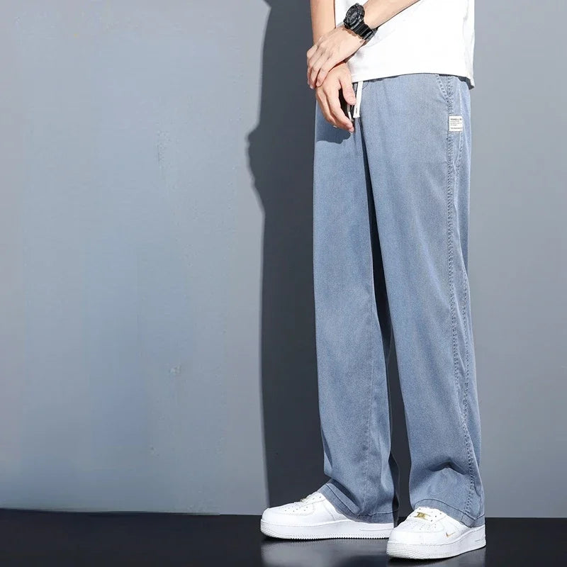 Men's Summer Thin Straight Pants | Comfortable Casual Trousers
