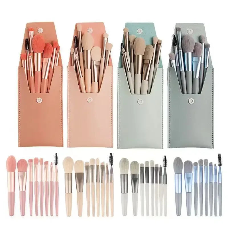 8PCS Professional Makeup Brush Set | Flawless Application Tools