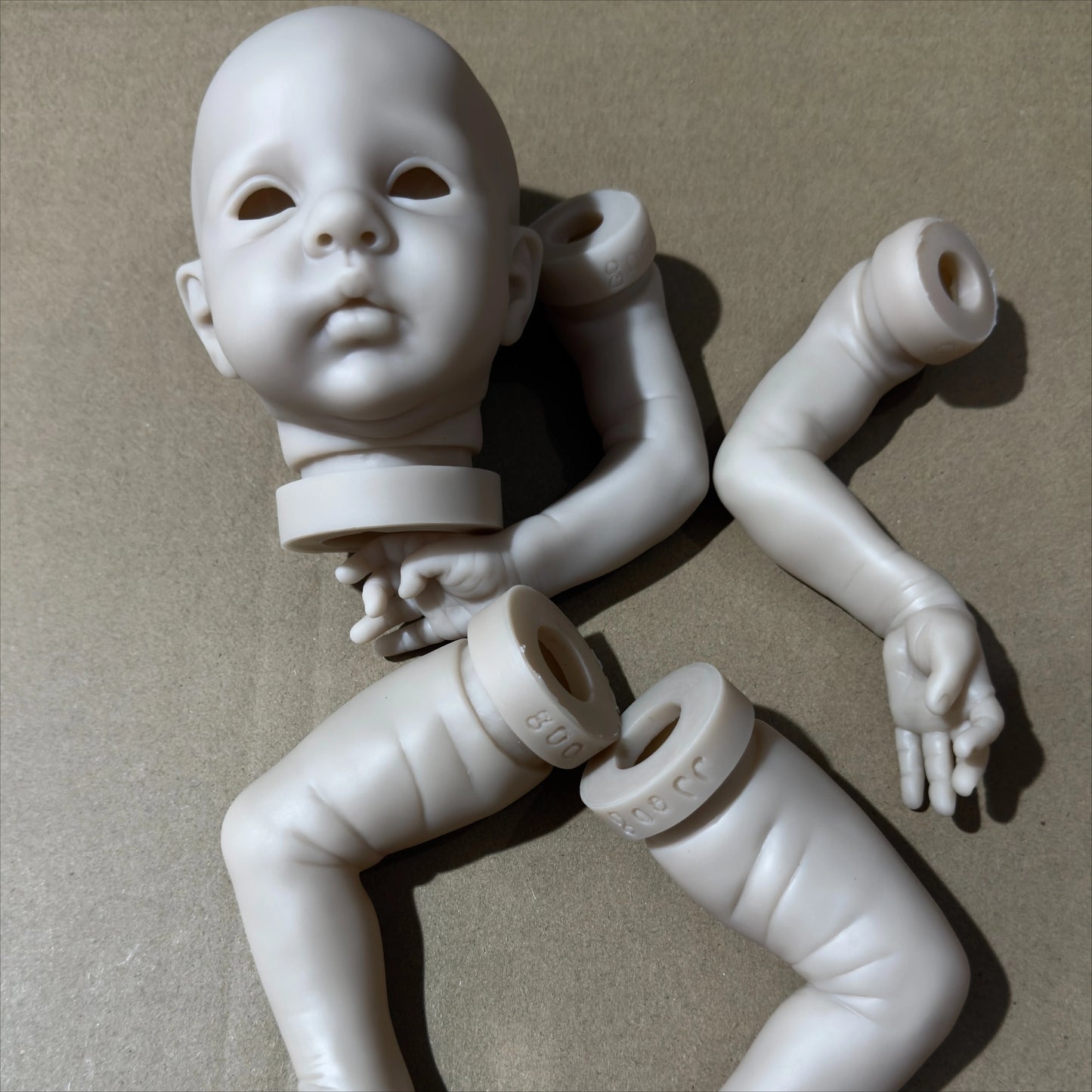 17-Inch Unfinished DIY Reborn Doll Kit | Artist Quality Doll Parts