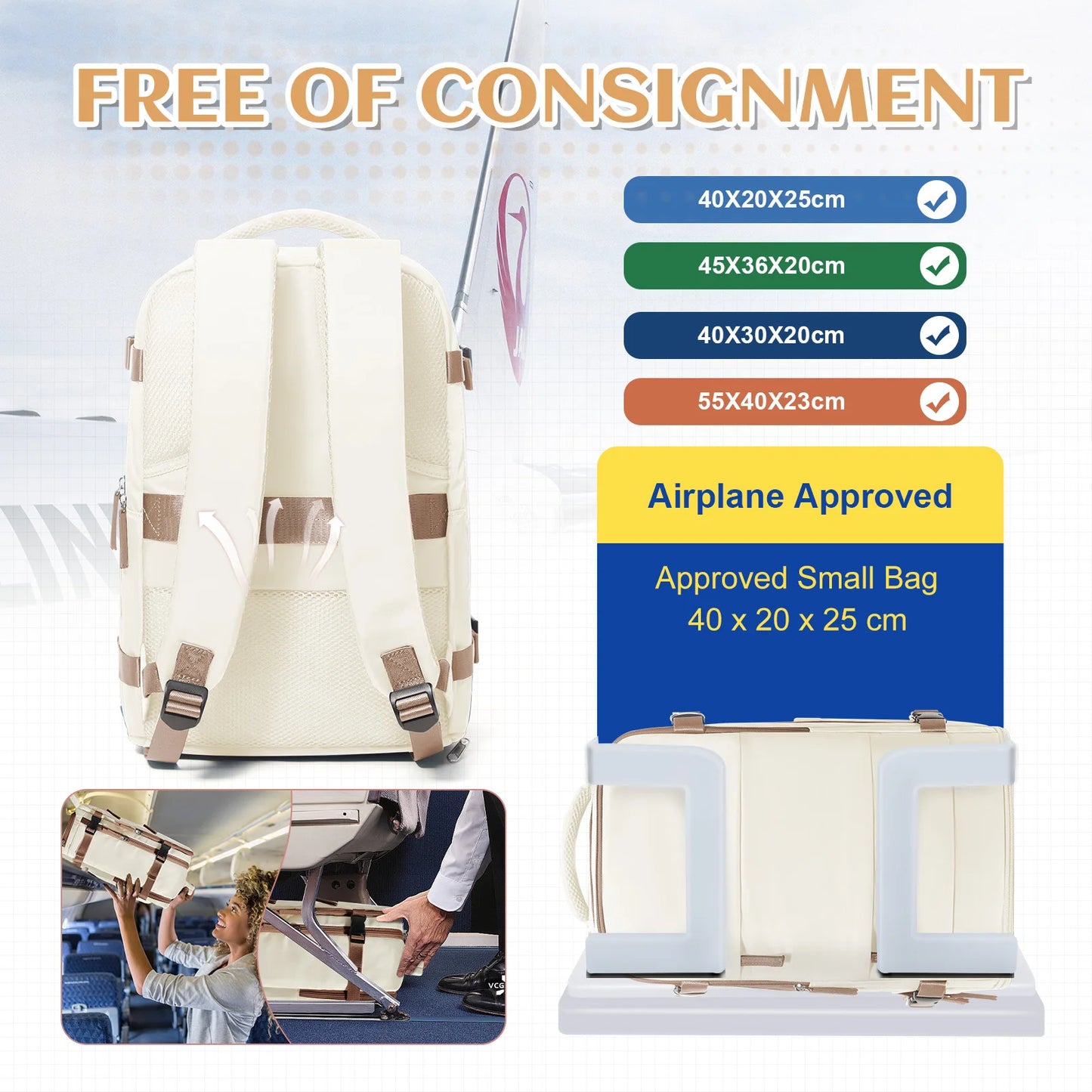 Versatile Waterproof Travel Backpack for Men & Women | Spacious Design