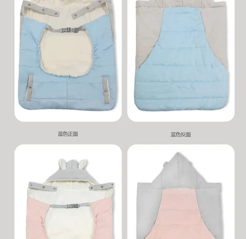 Baby Carrier Wrap Cocoon Newborn Waist Seat Warm Baby Blanket Shoulder Shawl Outdoor Spring Autumn Winter Windproof Coat Blanket