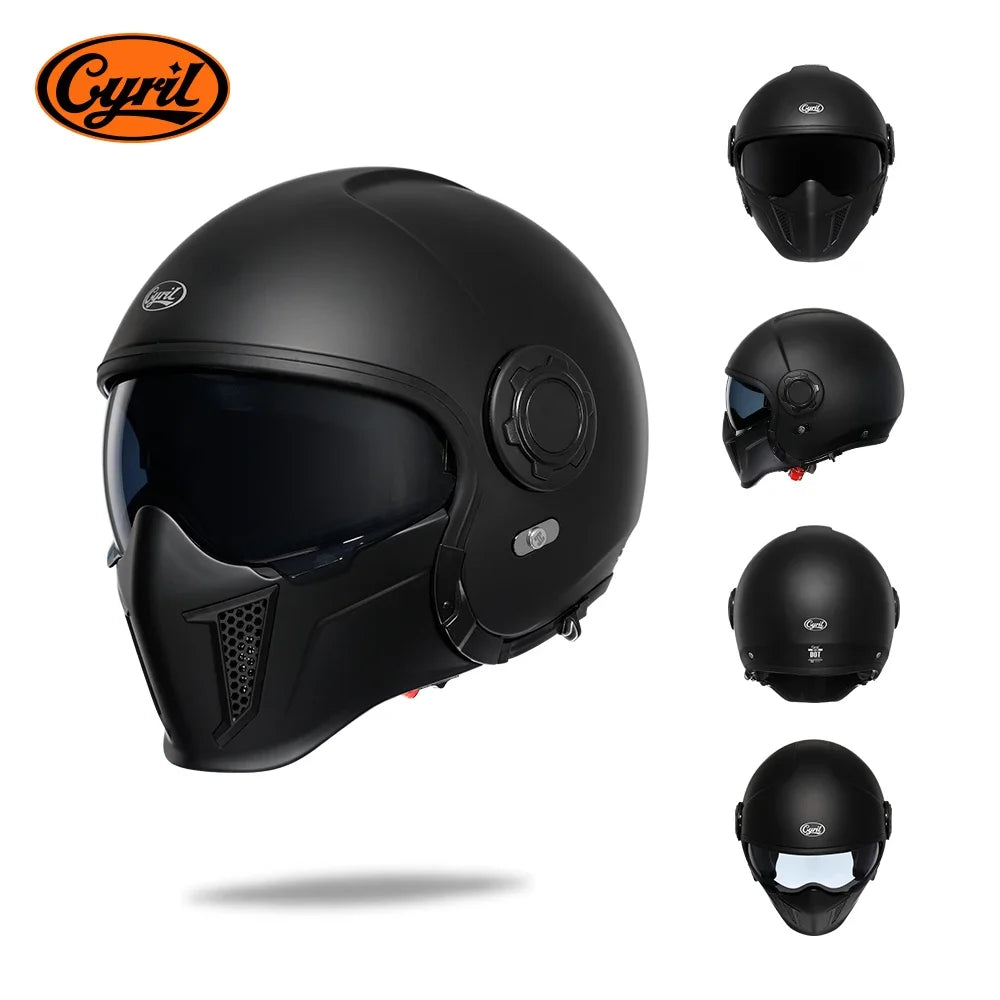 Lightweight Convertible Full Face Helmet for Electric Scooters