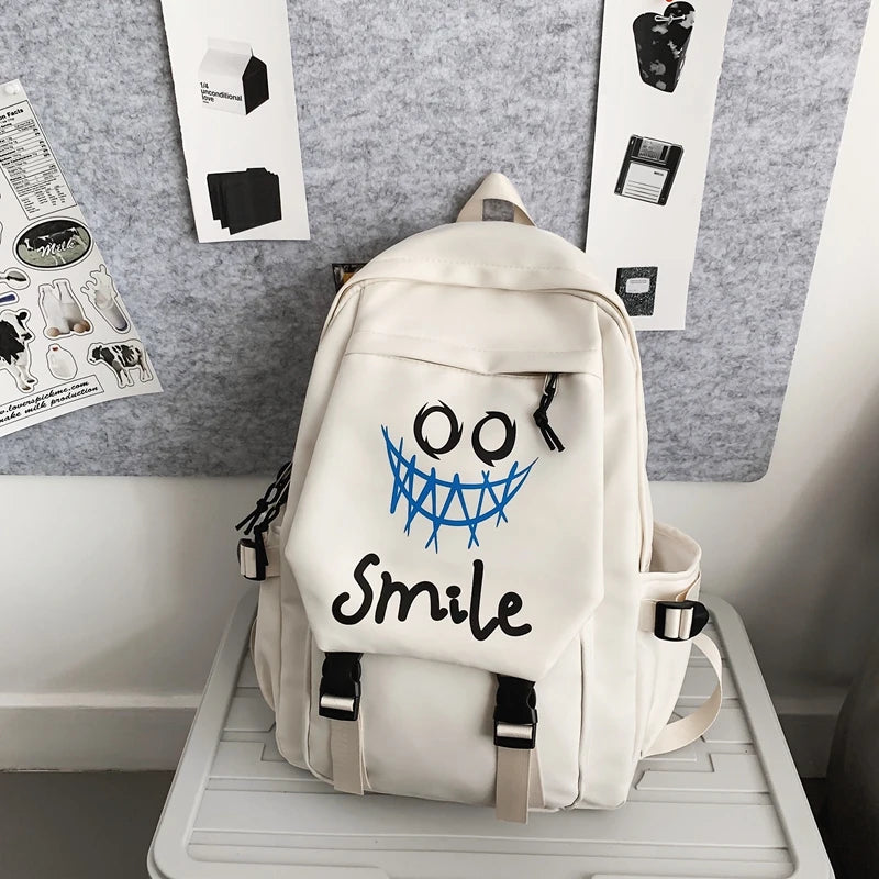Kawaii Large Capacity Pocket Front Backpack | Stylish School Bag
