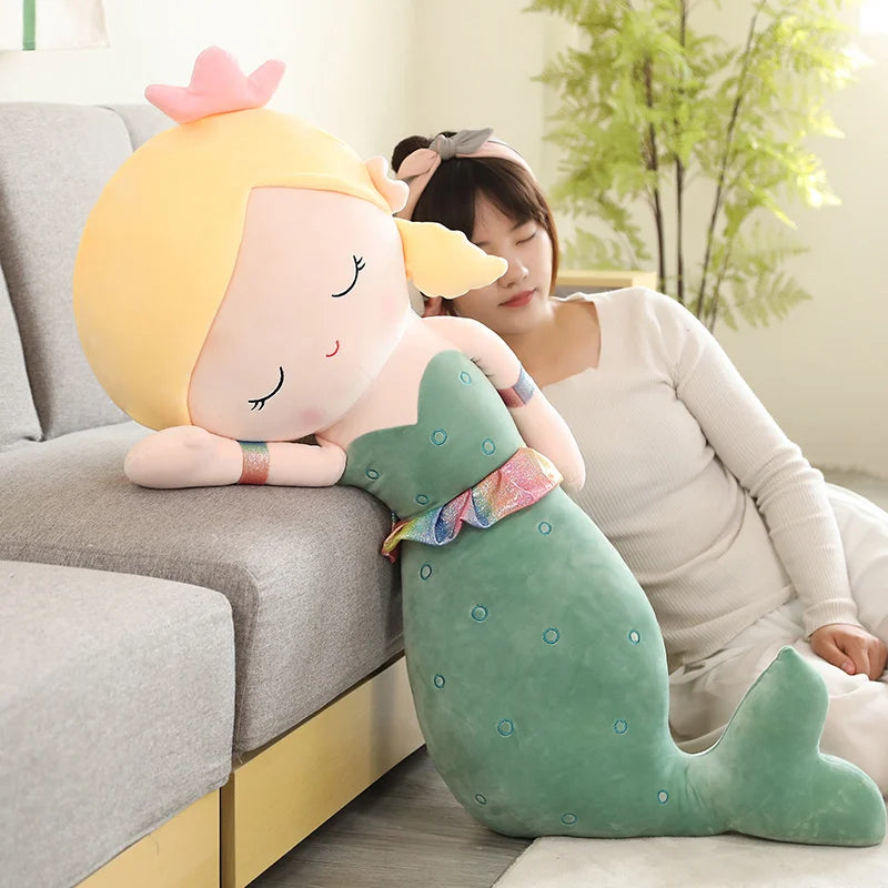 Mermaid Plush Toys | Soft Cozy Throw Pillow for Kids