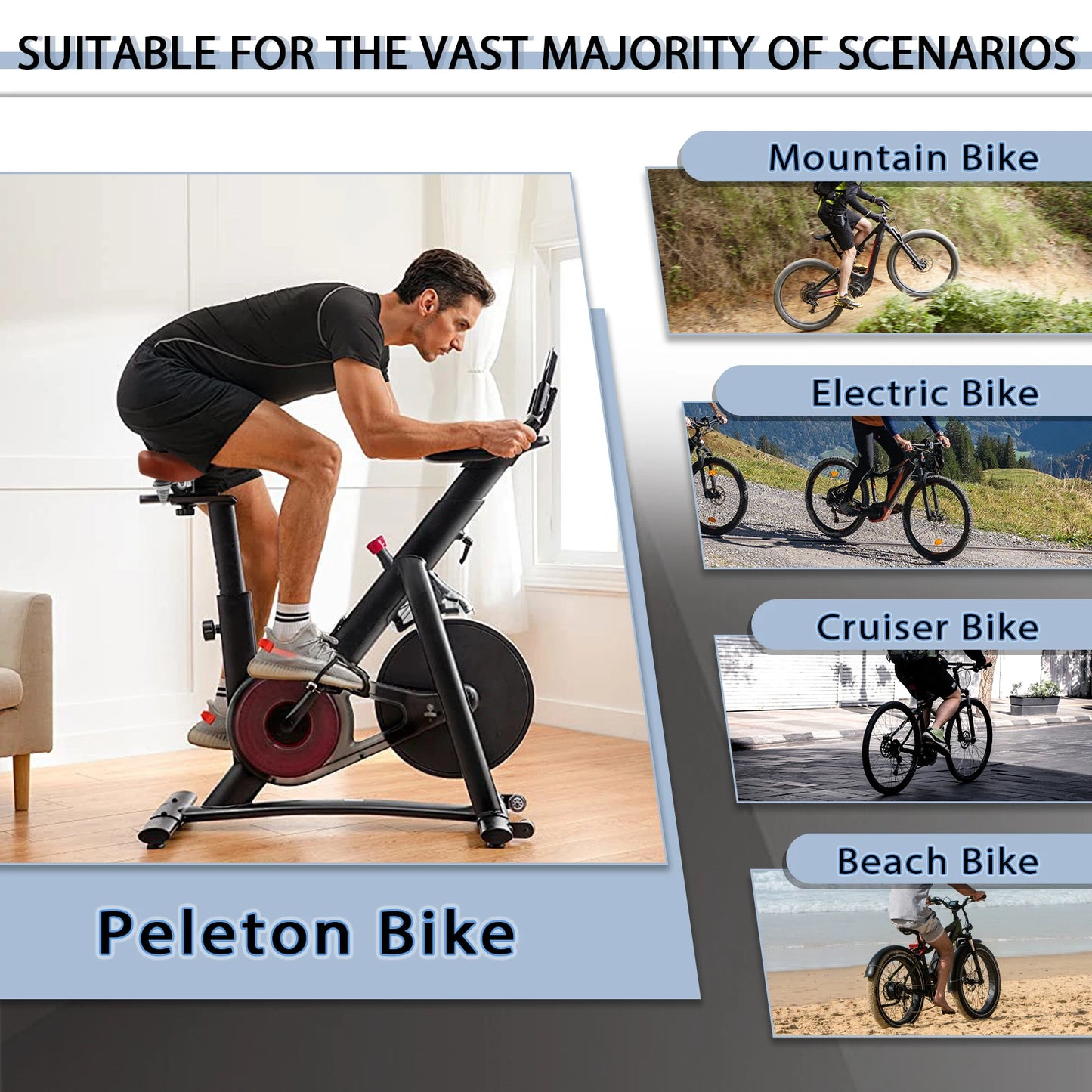 Comfortable Oversized Bicycle Saddle for Road and Mountain Bikes
