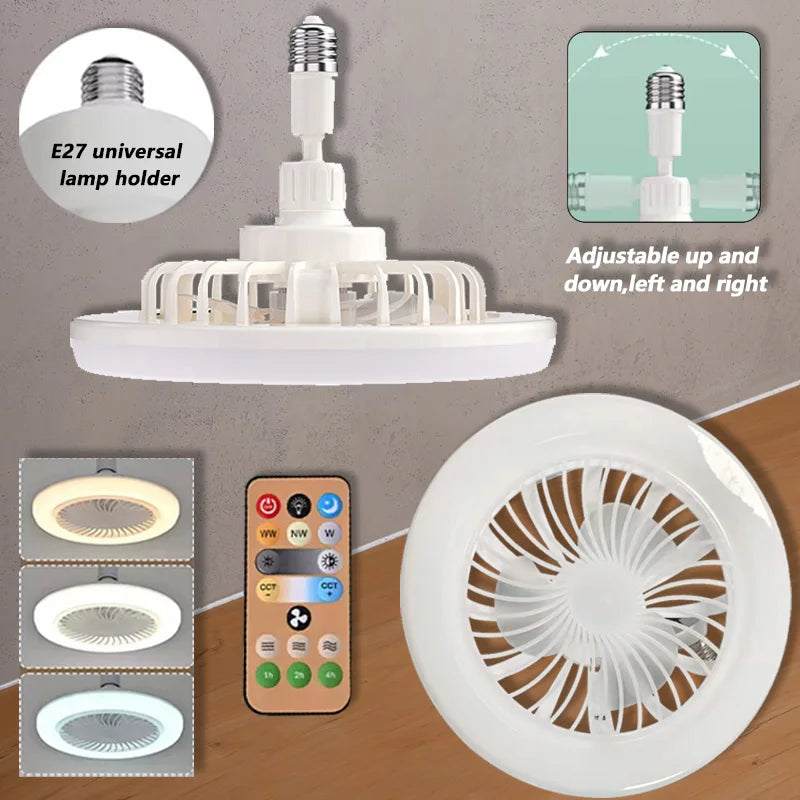 2 In 1 Ceiling Fan Lamps | Adjustable LED Decorative Light