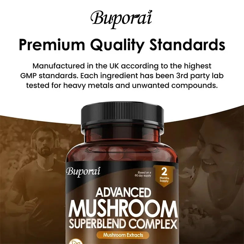 Mushroom Super Blend Complex for Brain & Immune Support