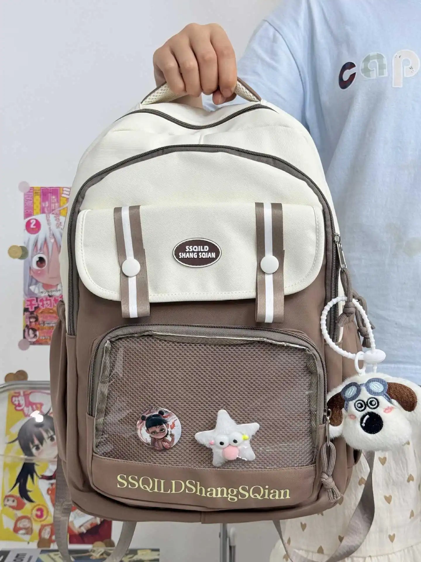 Cute Japanese Style Versatile Backpack | Fashionable Double Shoulder Bag