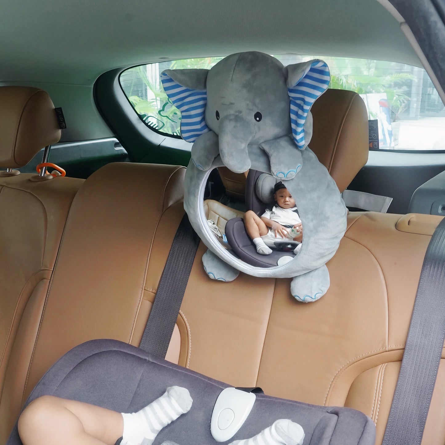 Baby Car Mirror for Safety | Easy View Cartoon Doll Design