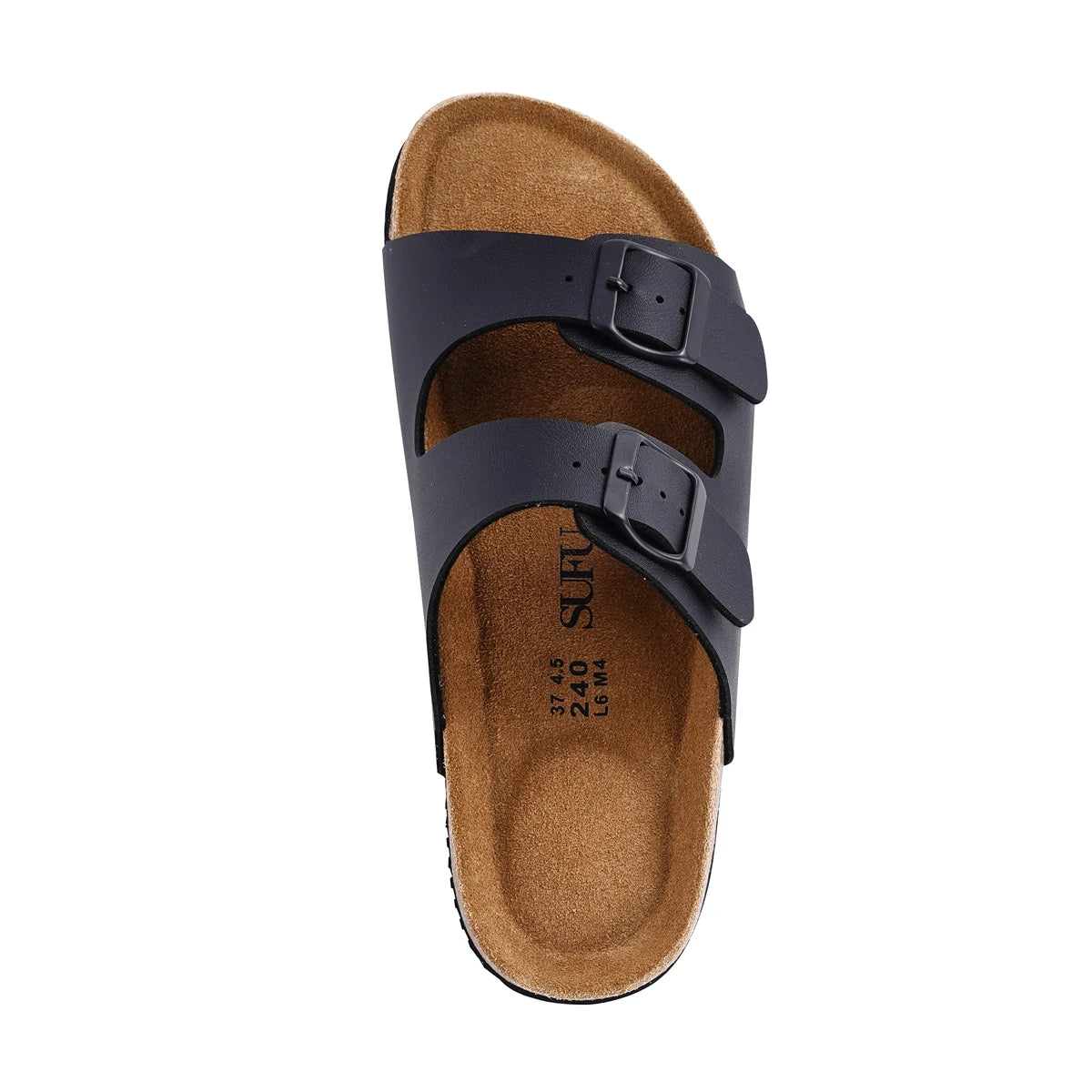 Stylish Leather Cork Flip-Flops for Women | Comfortable Summer Sandals