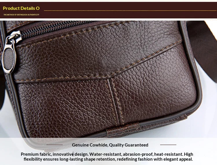 Stylish Vertical Genuine Leather Crossbody Bag for Casual Use