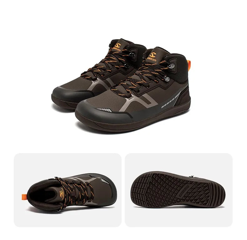 Unisex Mid Top Barefoot Hiking Shoes | Comfortable Trail Boots