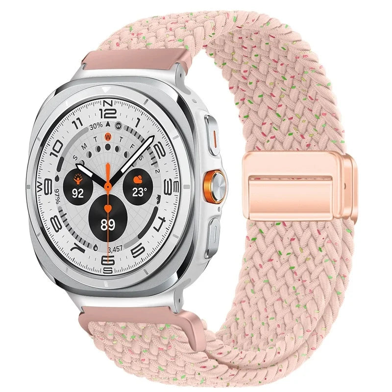Nylon Braided Loop Strap | Magnetic Sport Bracelet for Watches