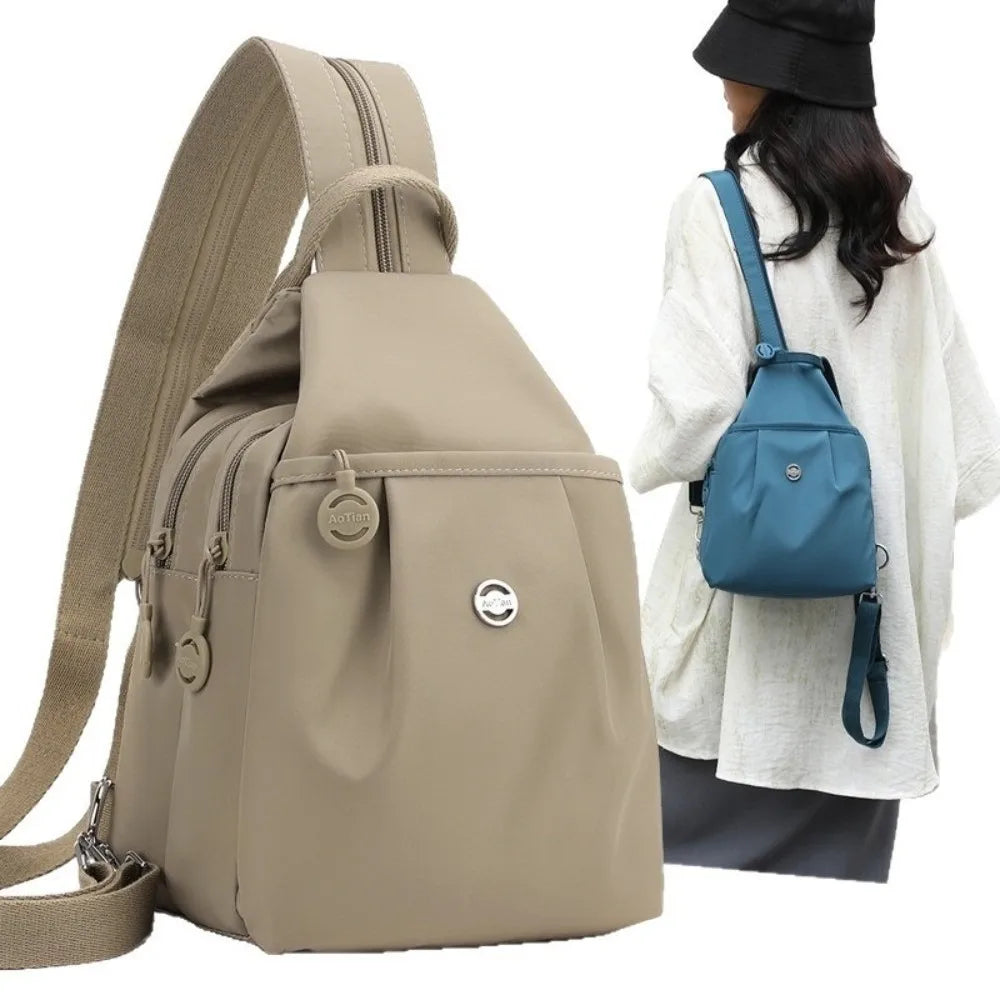 New Oxford Fabric Backpack Large Capacity Waterproof Chest Bags Multi-purpose Multi Layer Travel Bag Outdoor Hiking