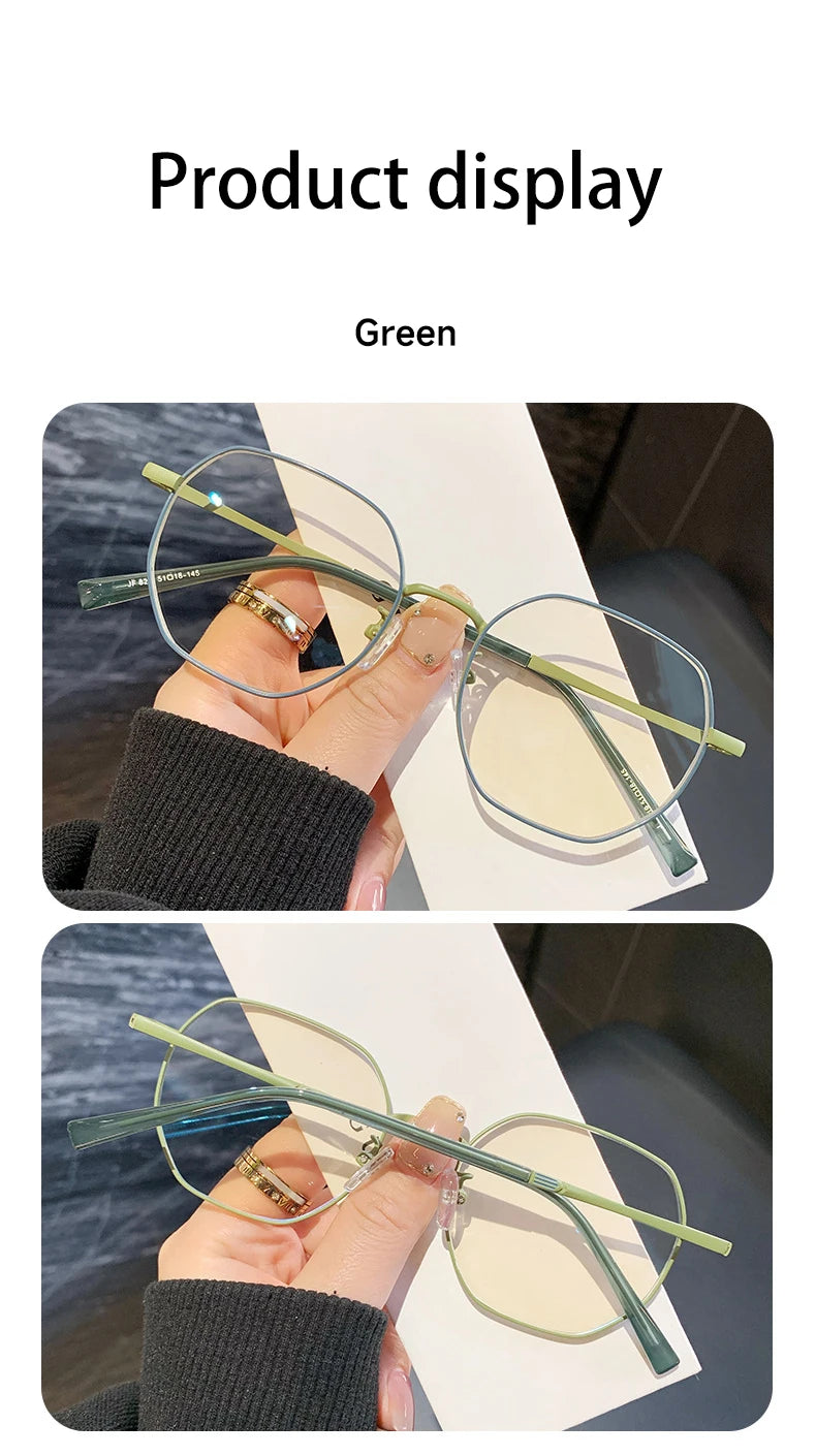 Stylish Geometric Women's Reading Glasses | Anti-Blue Light