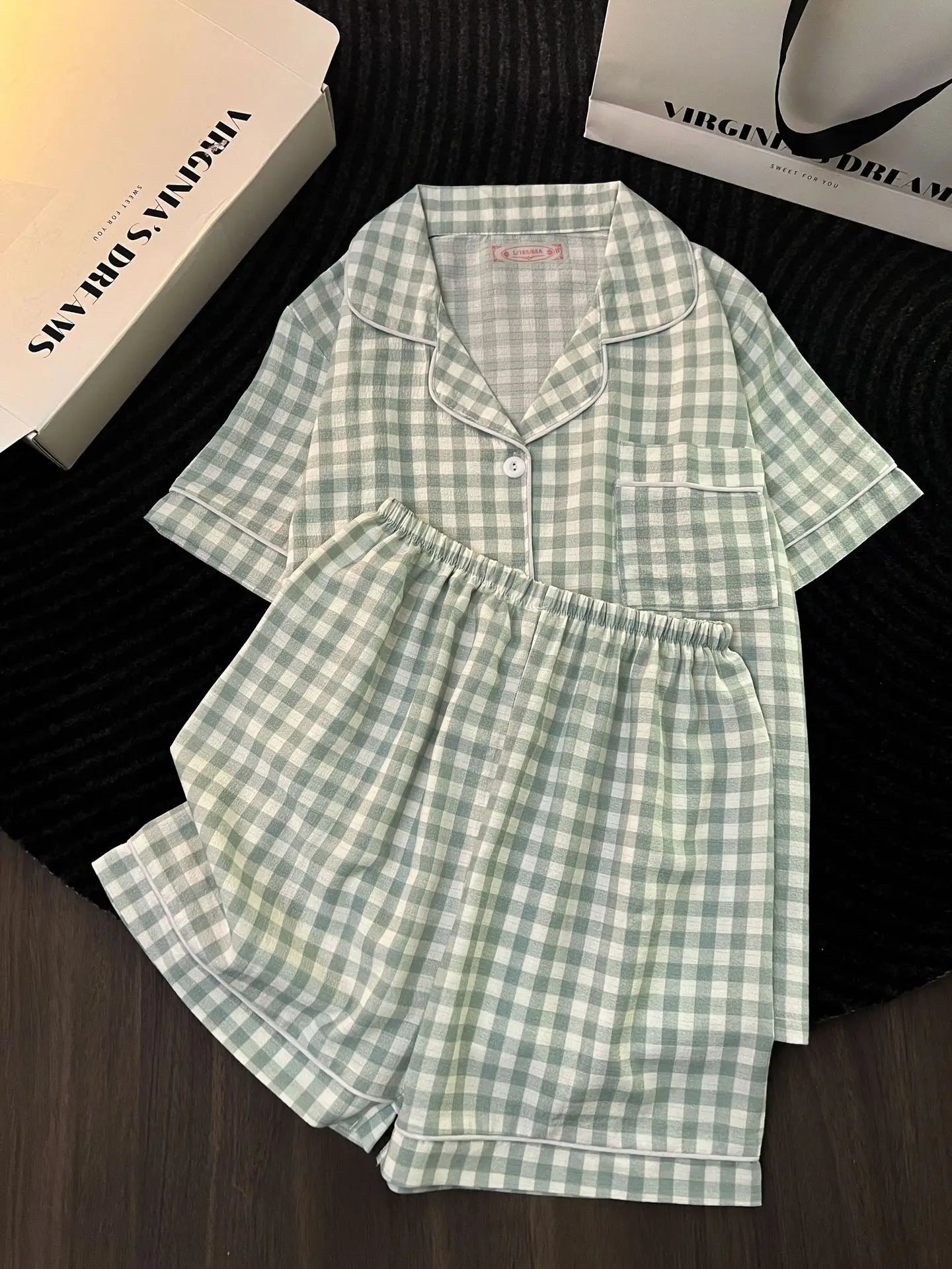 Cute Women's Summer Pajamas | Comfortable Bubble Cotton Home Wear