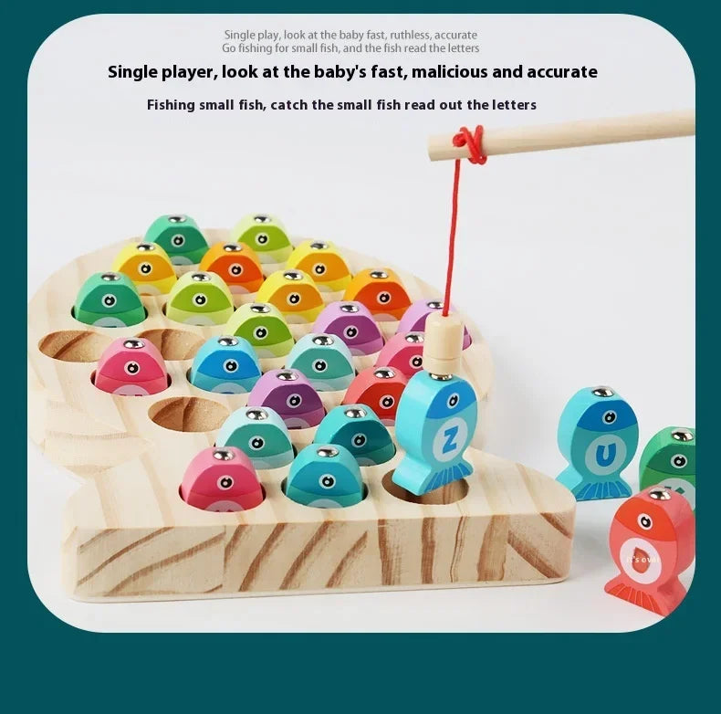 Wooden Fishing Toys for Kids | Fun Montessori Learning Game