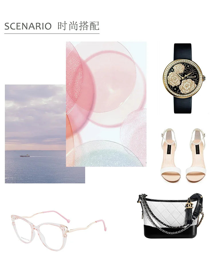 Stylish Handmade Cat Eye Prescription Glasses for Women