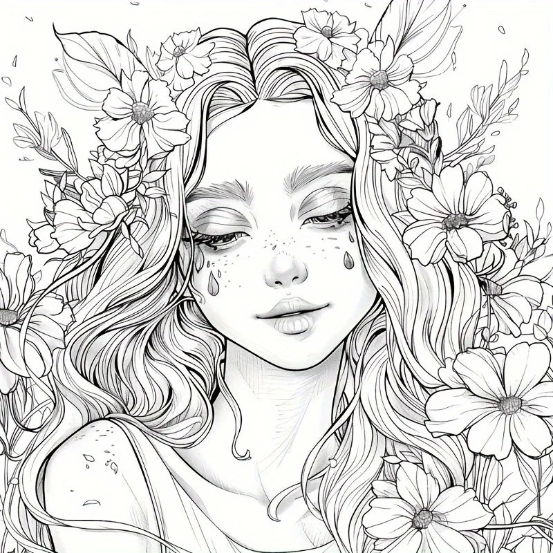 Adult 20x20cm Coloring Book | Stress Relief & Mindfulness
