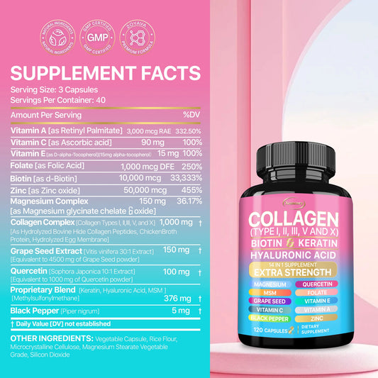 Collagen Supplement - Vital Support for Skin, Hair, and Nails
