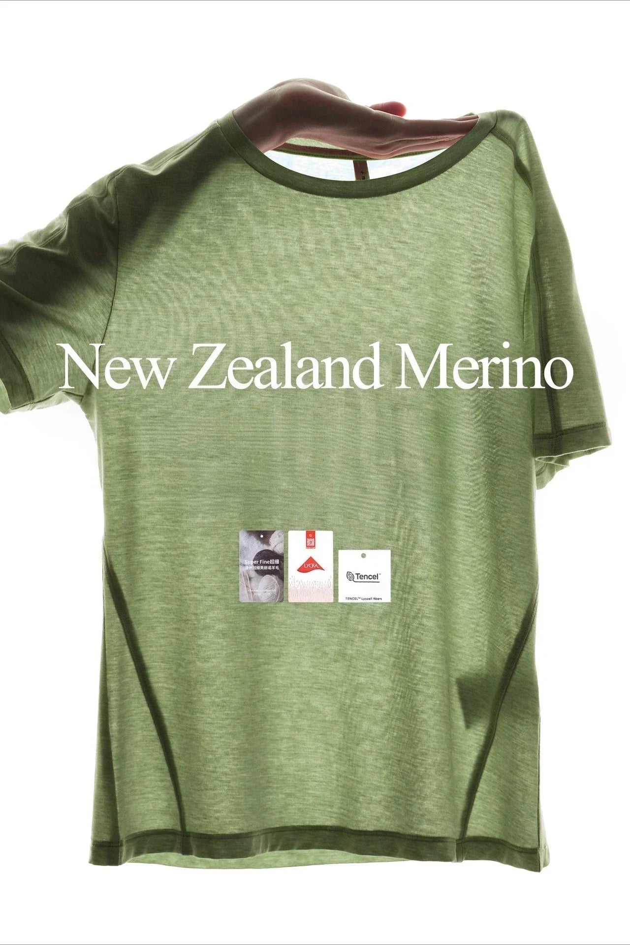 New Zealand Merino Wool T-Shirt Mens Summer Quick Dry Moisture Wicking Breathable Athletic Hiking Camping Gym Short Sleeve