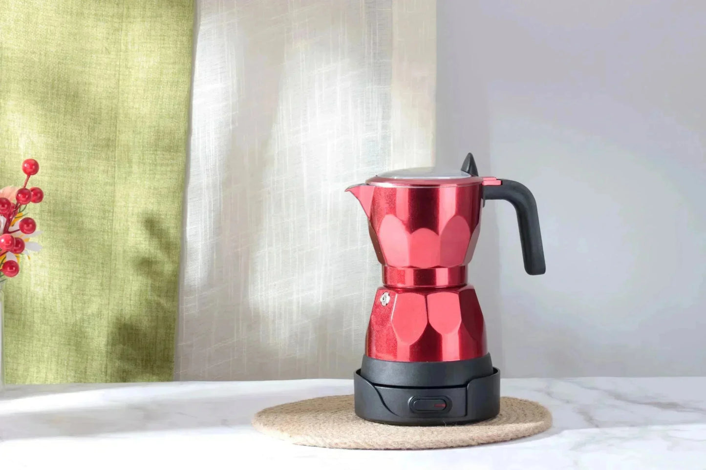 Transparent Electric Moka Pot | 150ml Portable Coffee Maker