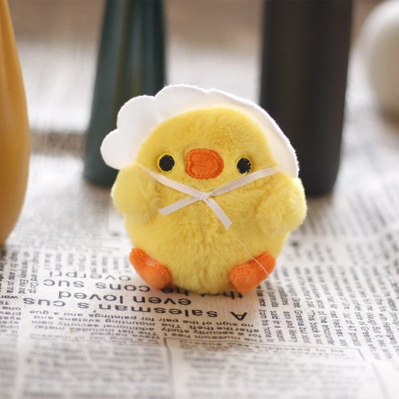 Llavero de peluche de mini pollo lindo | Adorable colgante para bolso