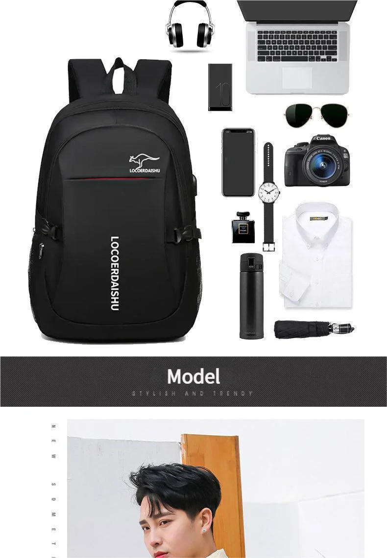 Large-Capacity Trendy Backpacks for School & Travel | Unisex
