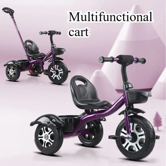 2 in 1 Toddler Tricycle | Adjustable Kids Trike with Storage