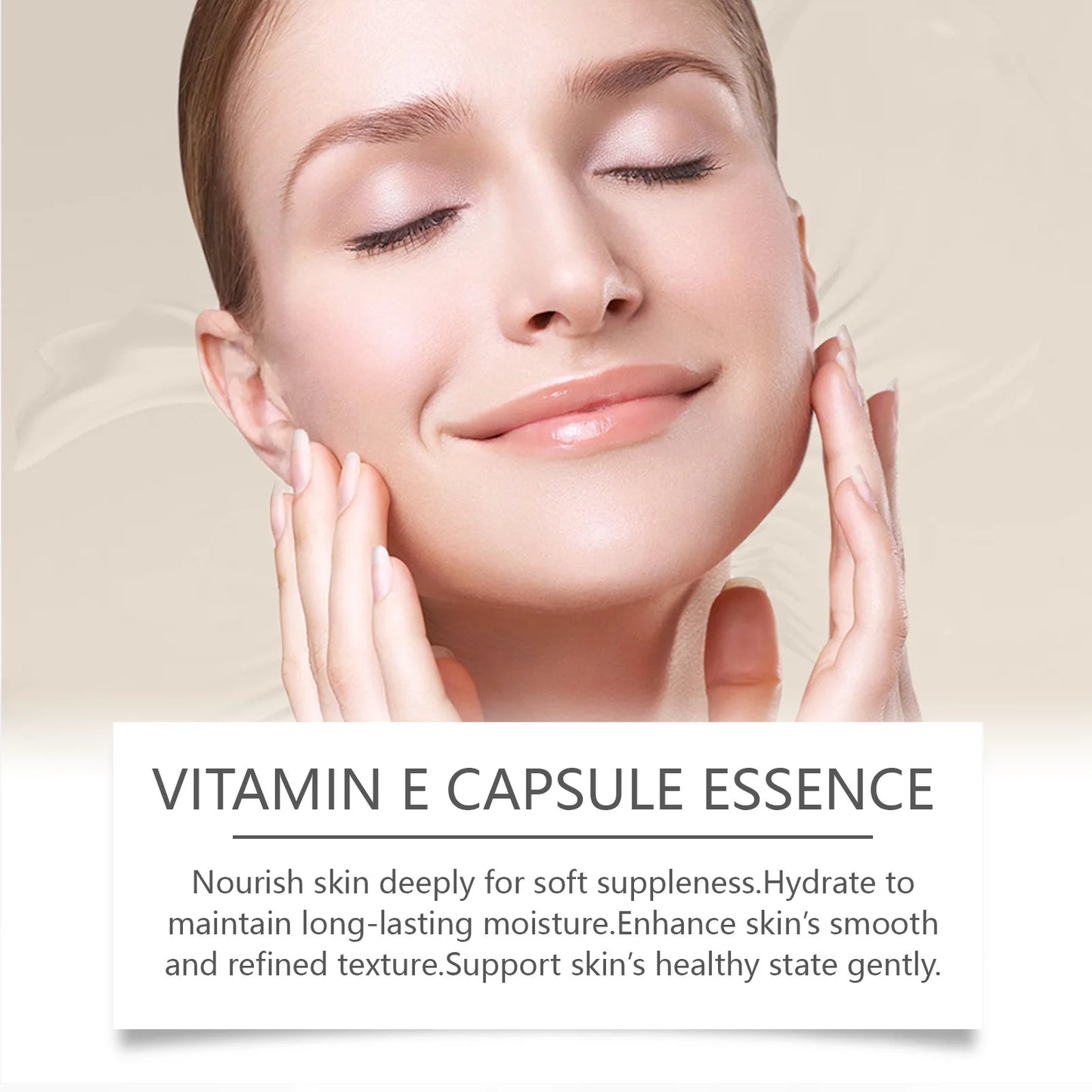 Vitamin E Face Serum Capsules for Deep Hydration and Firming