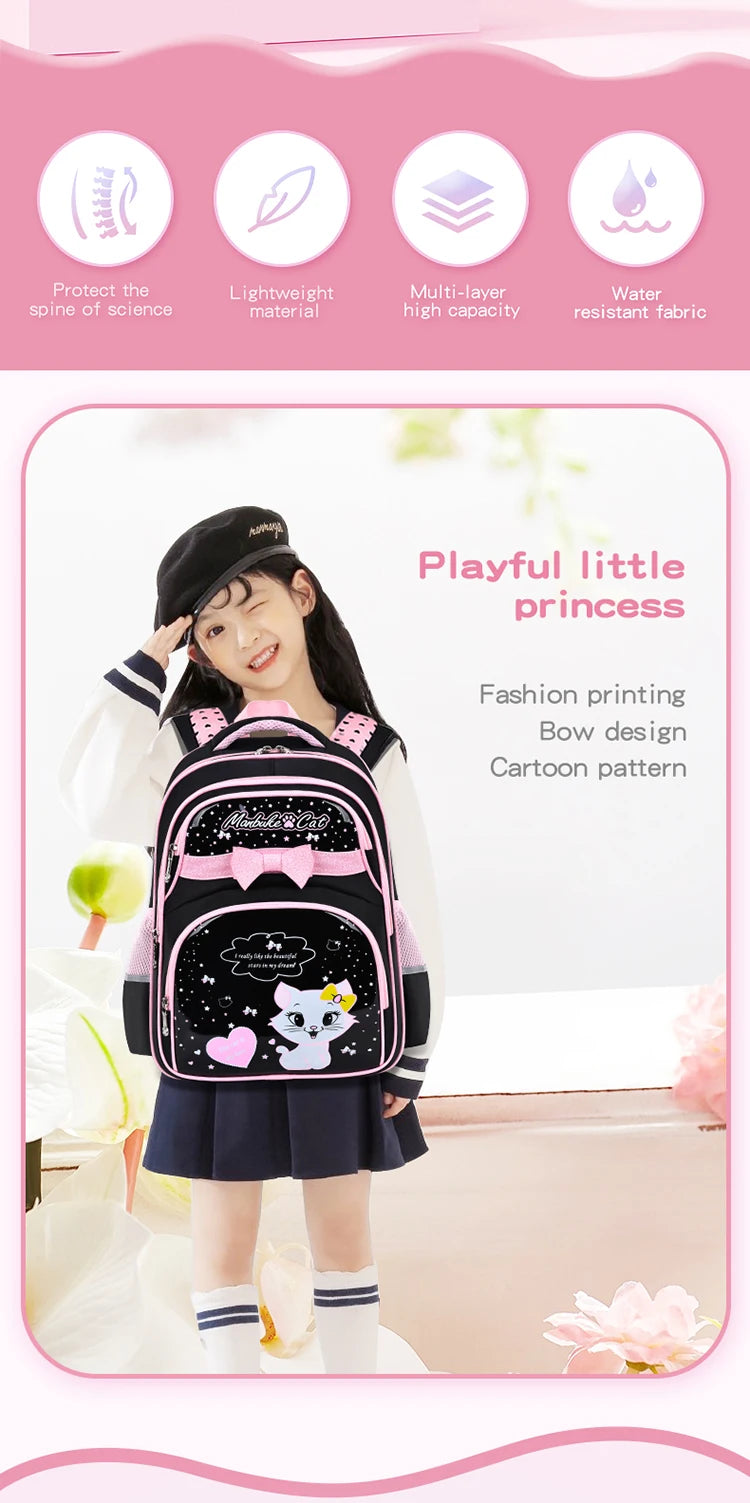 Cute Kitten Shoulder Bag | Adorable Backpack for School Girls